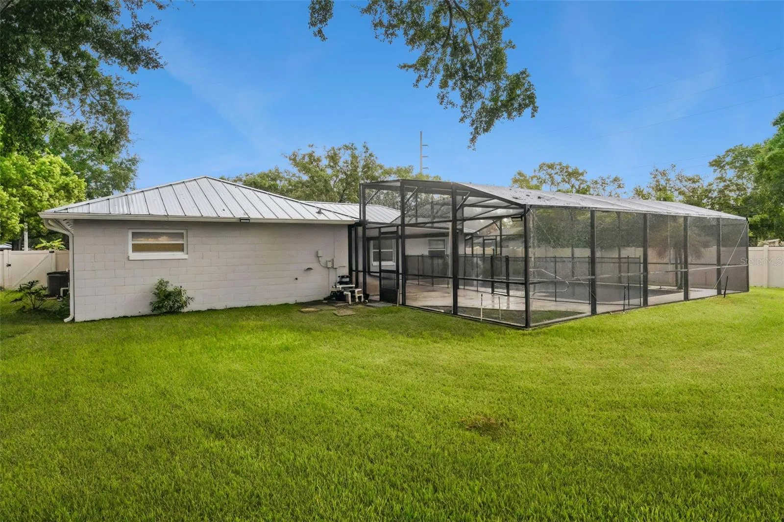 rear of property