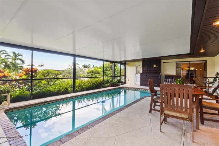 2025 Installed Lanai Cover over the Solar Heated Pool.