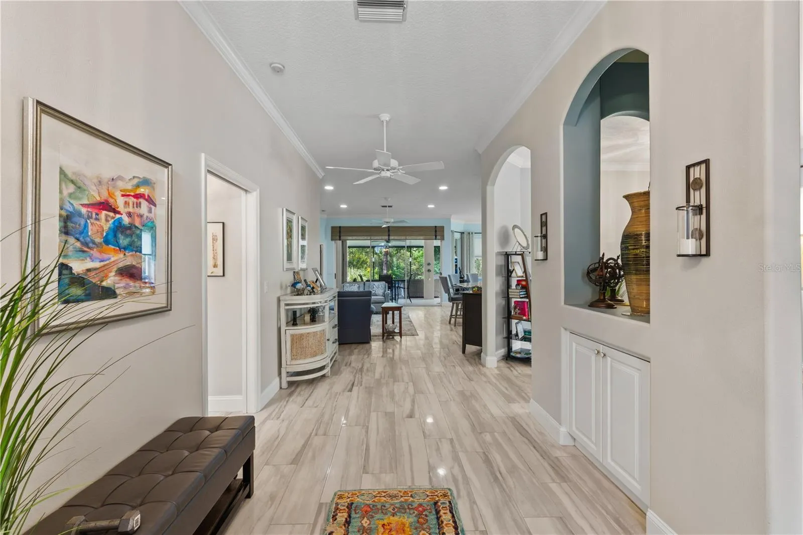 Entrance Hall with new luxury vinyl floor