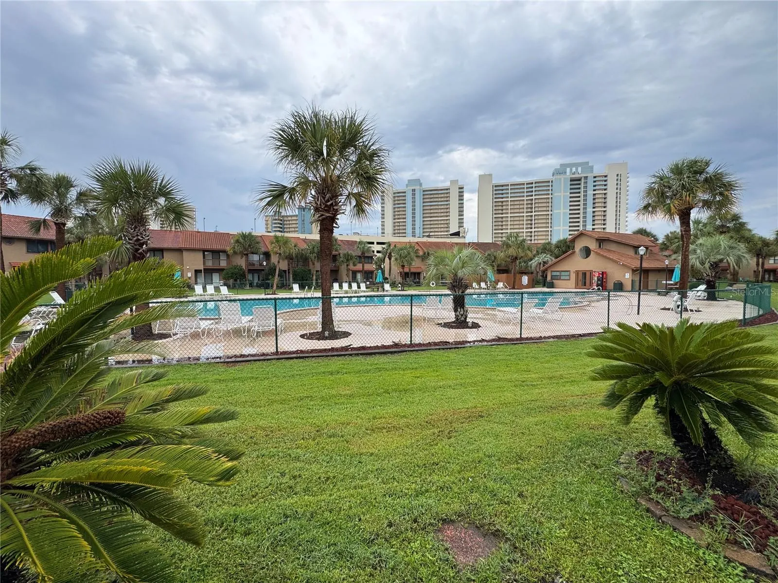 pool view from patio