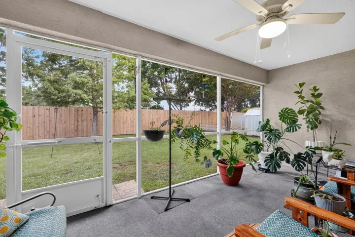 screened backyard lanai