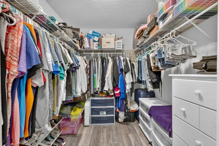 One of 2 large walk in closets in the primary bedroom