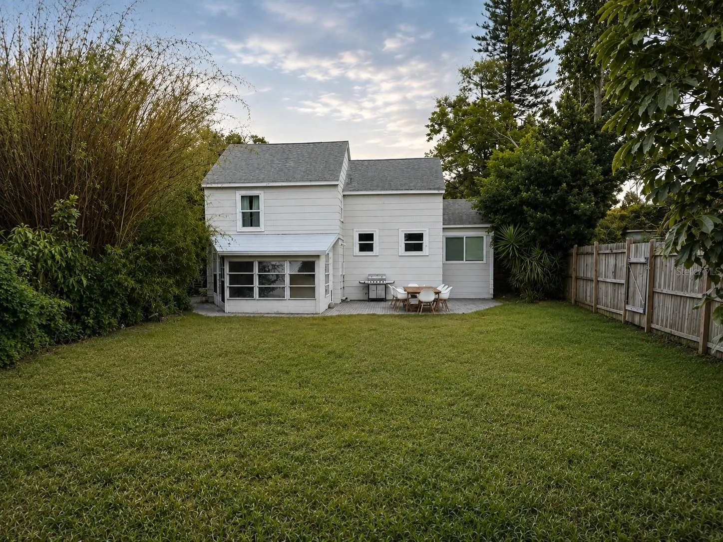 Rear view of house