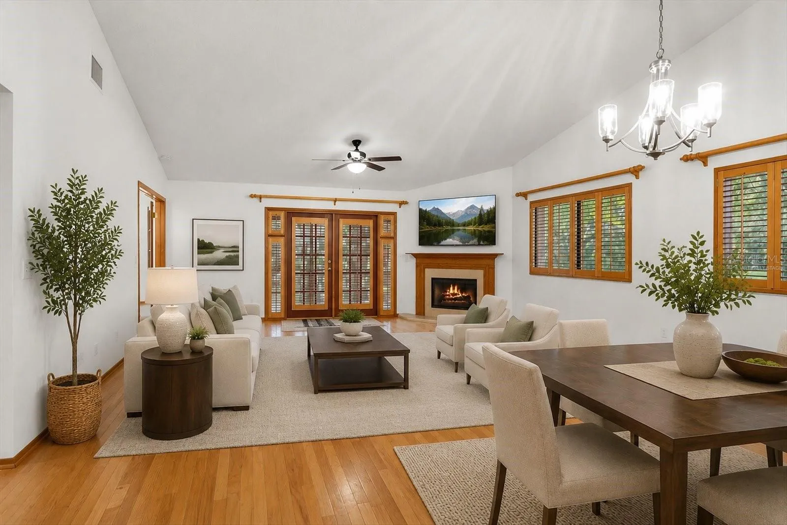 Virtually Staged Great Room
