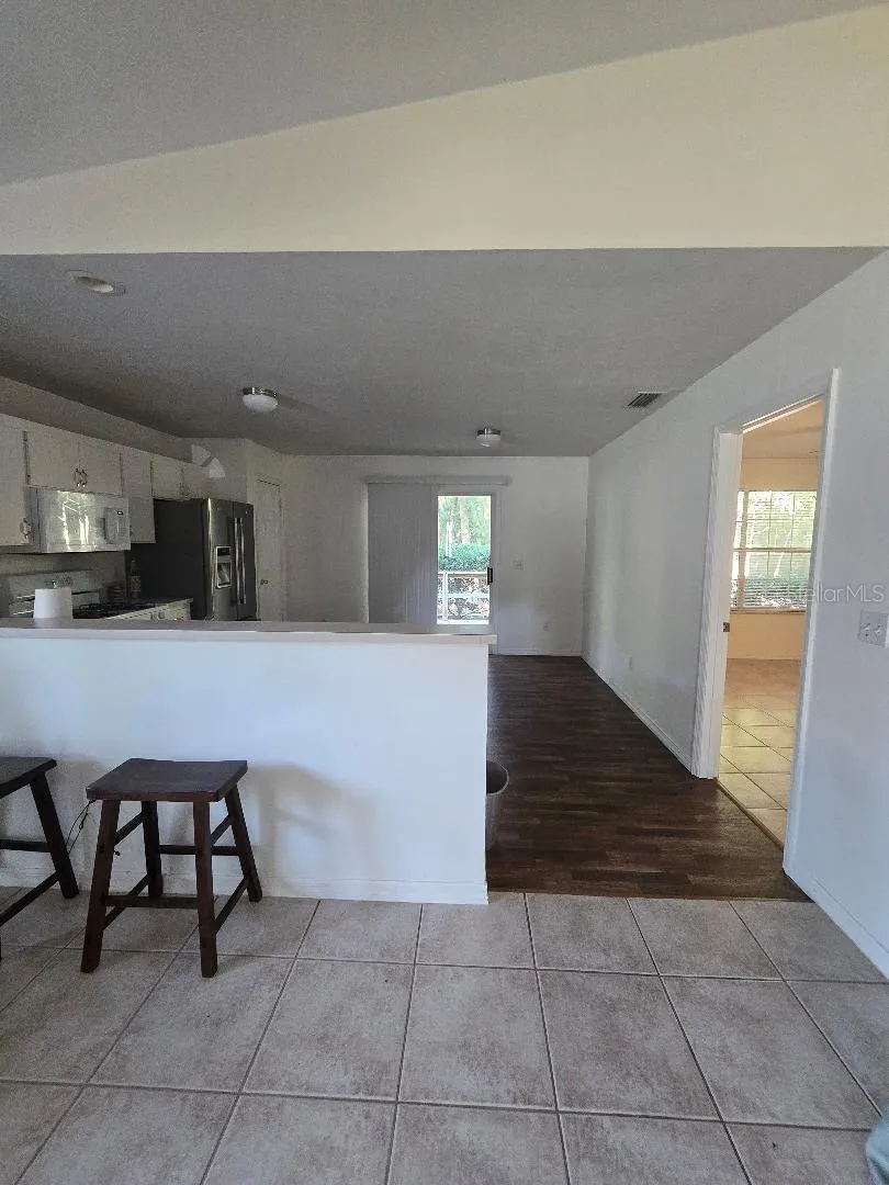 Living room to kitchen