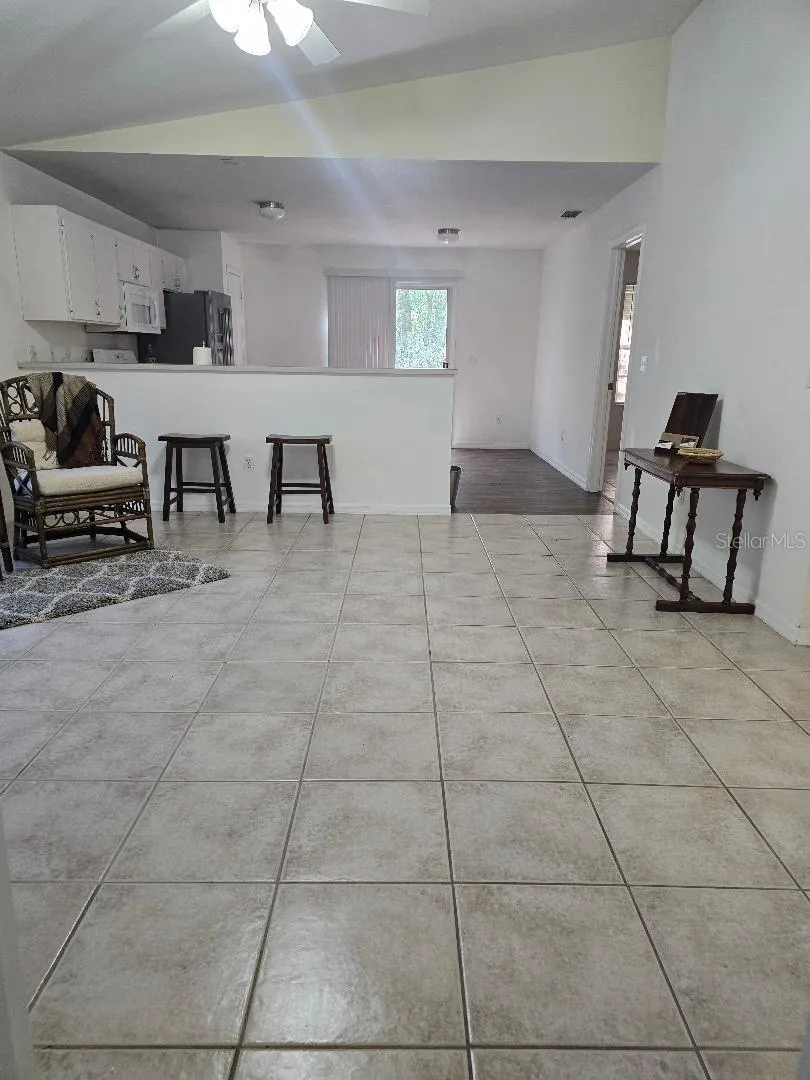 Living room to kitchen