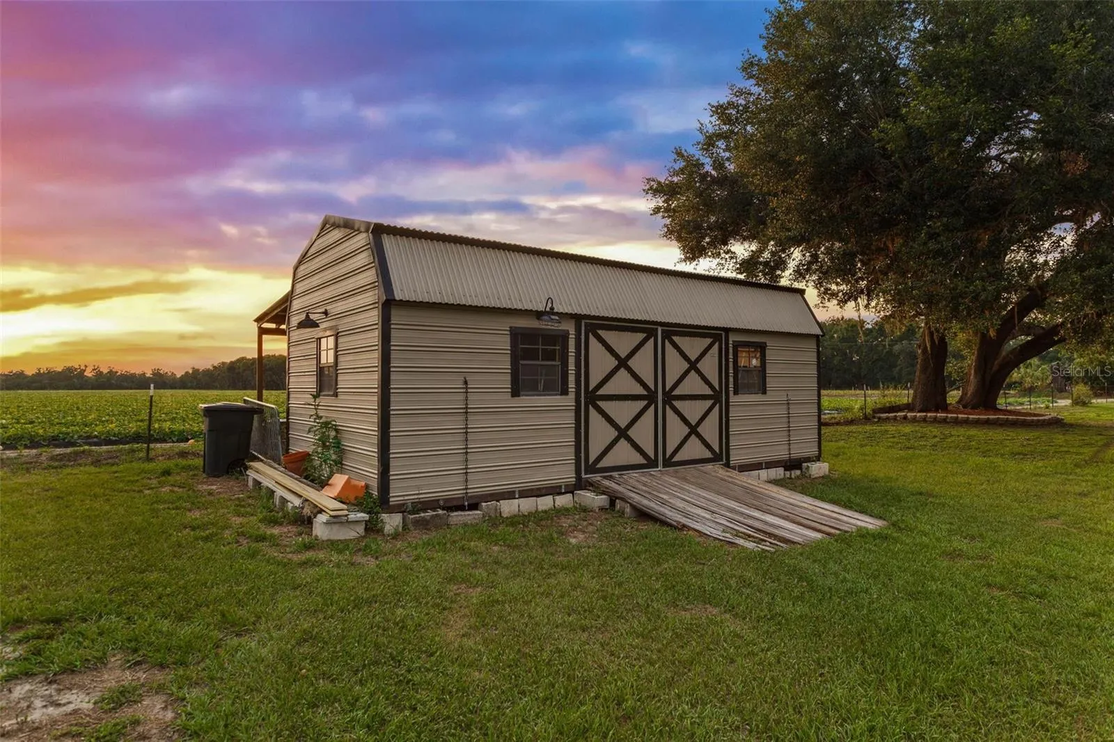 shed with electric inside
