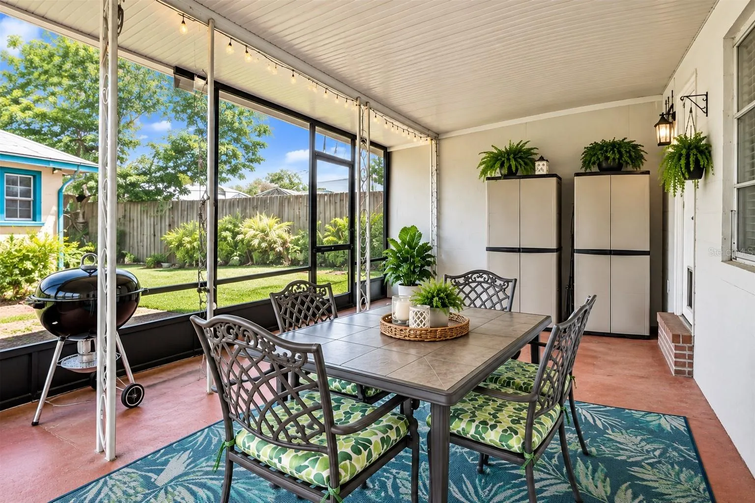 Interior View of Rear Screened Patio/Lanai