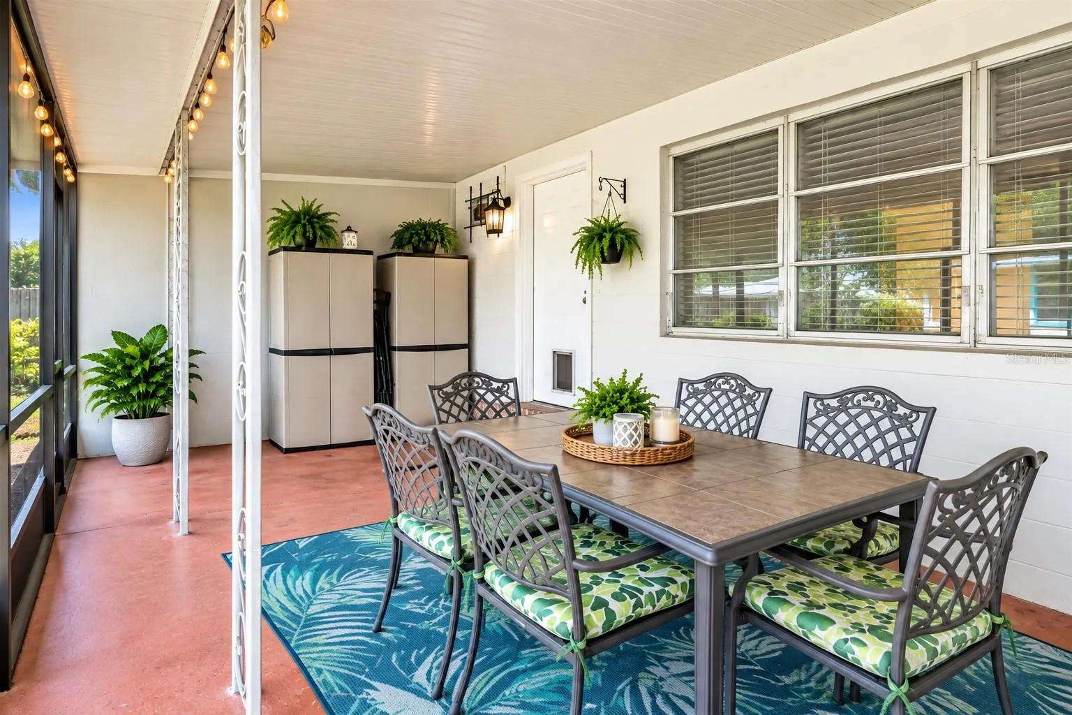 Interior View of Rear Screened Patio/Lanai
