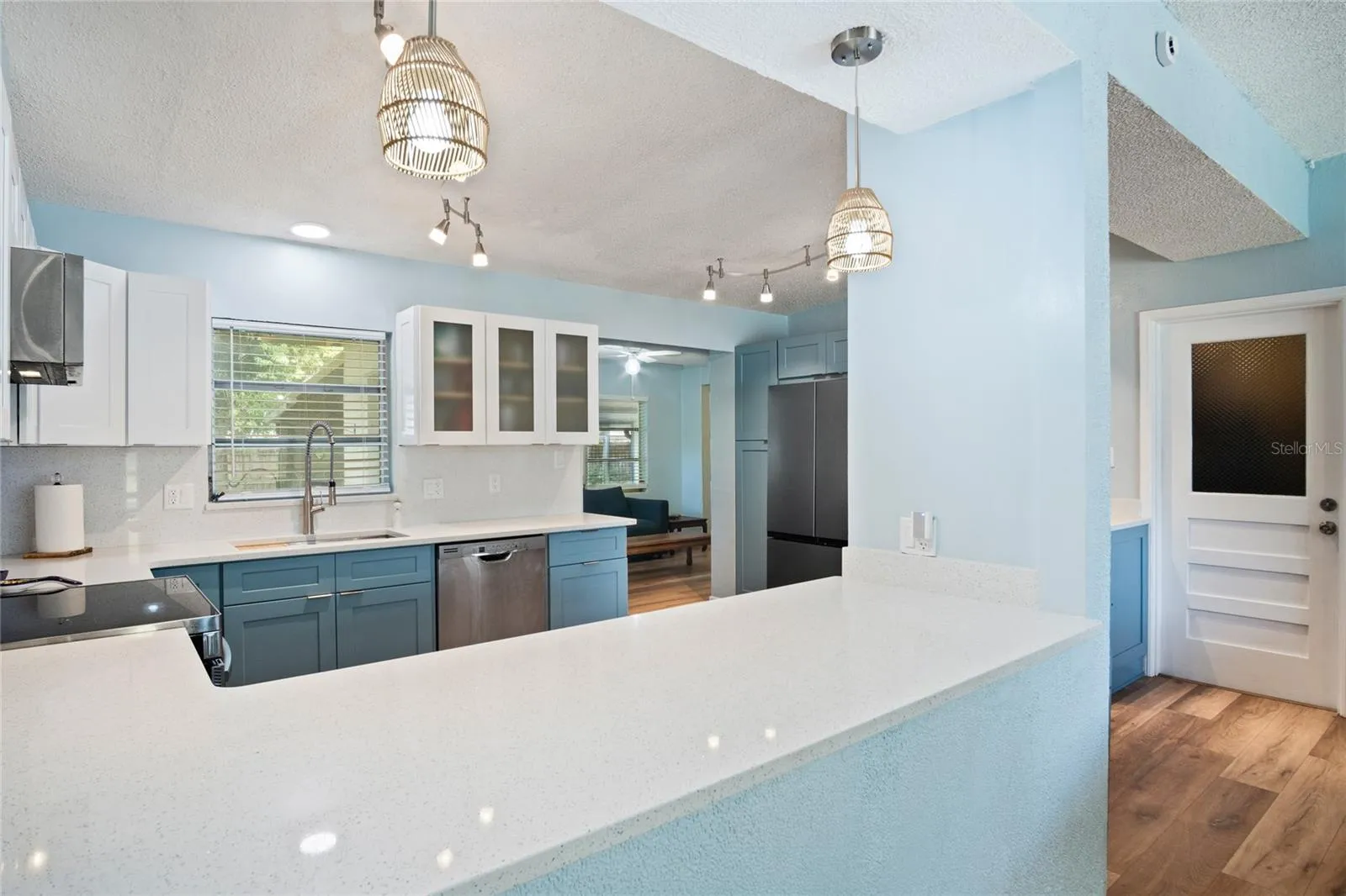 Updated Open Modern Kitchen &amp; Island
