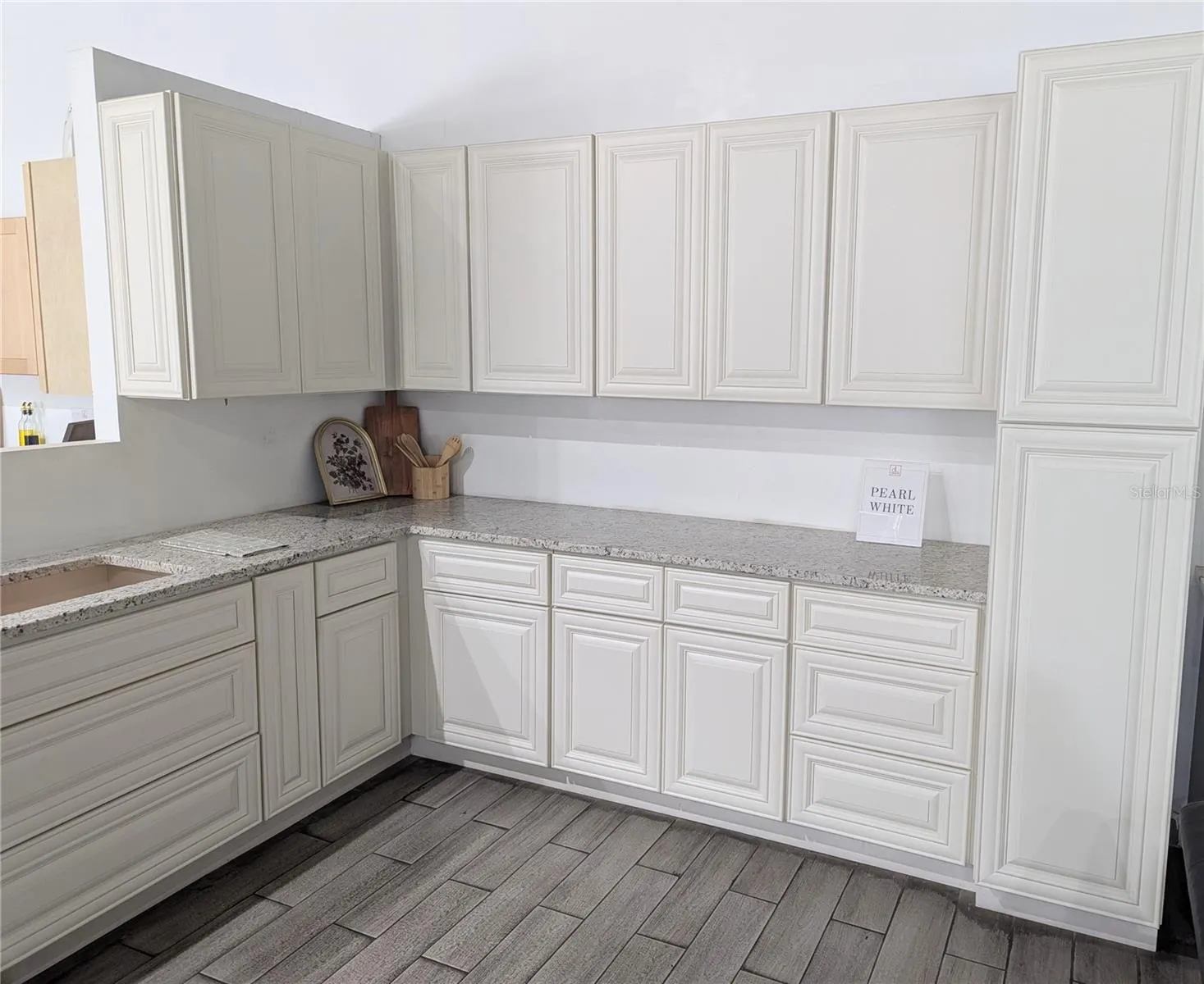Pearl White Cabinets