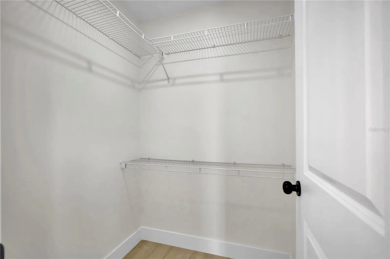 Walk-in master closet.