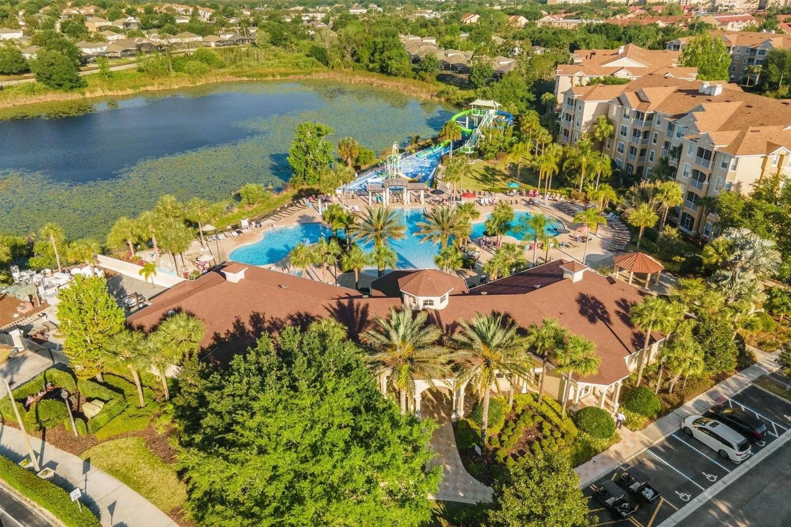 Aerial view of Windsor Hills Resort and its world-class amenities.