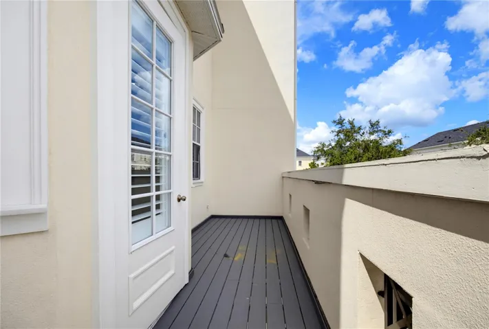 Second Level Outdoor Balcony