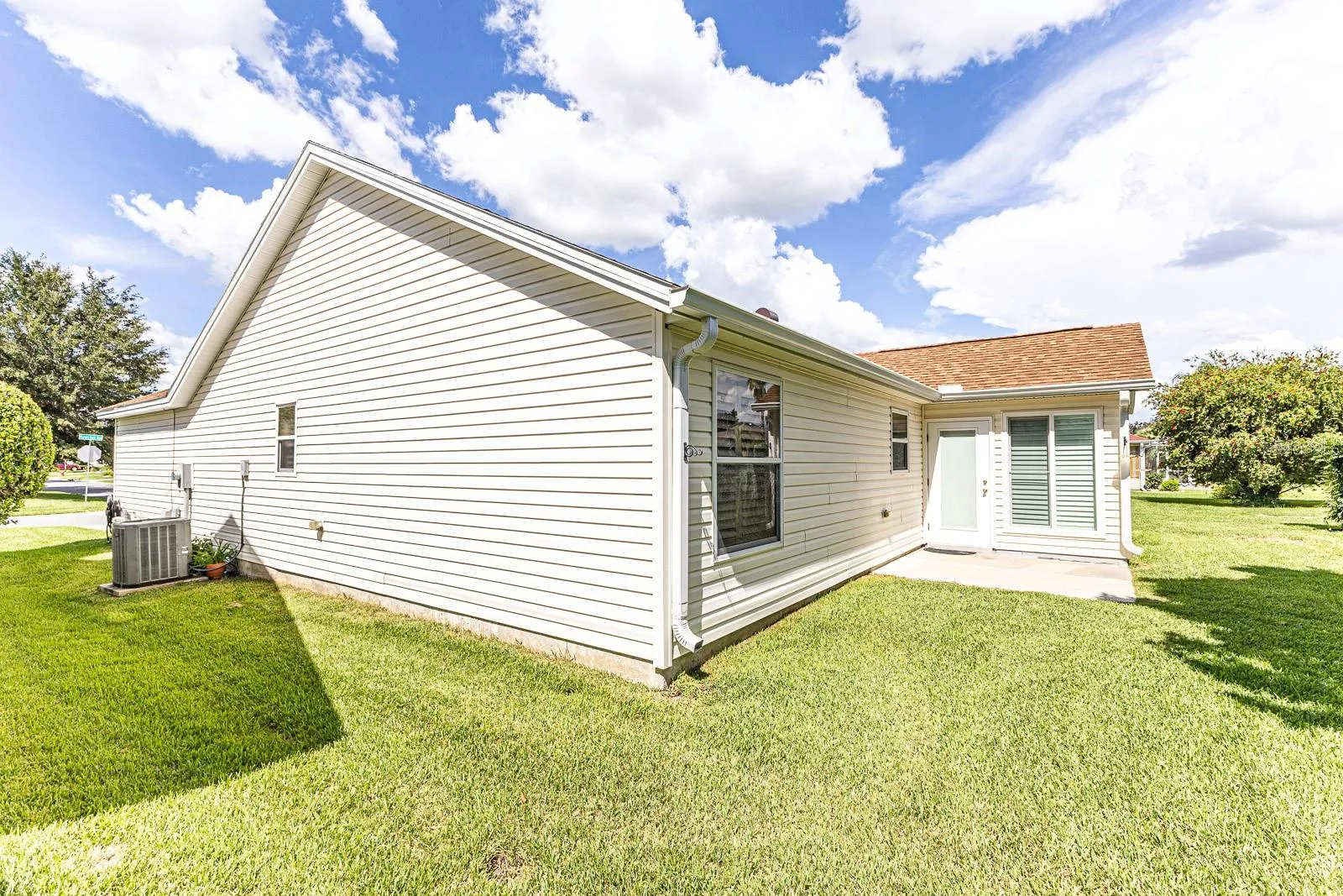 Back and side of home