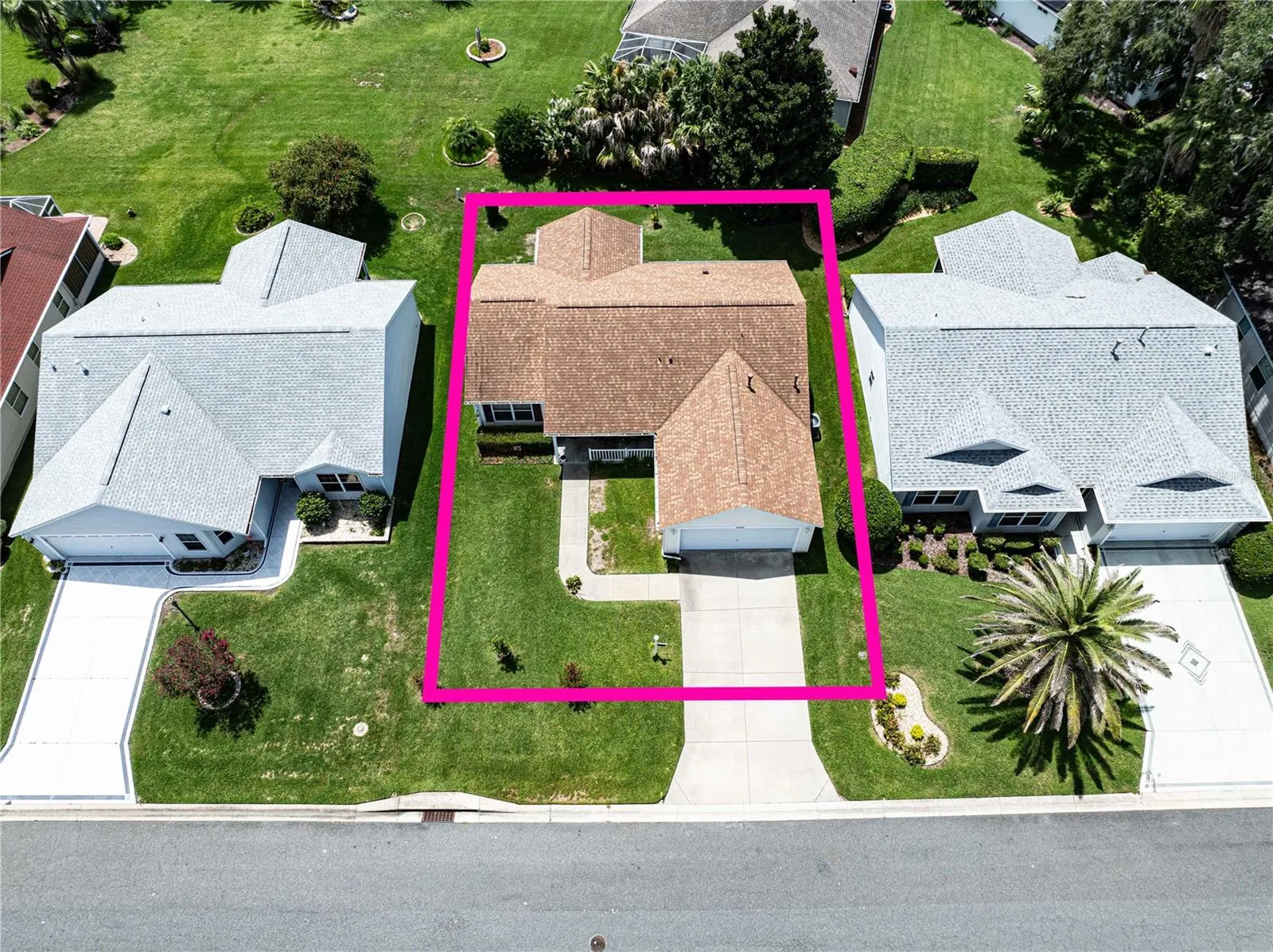 Aerial view of home