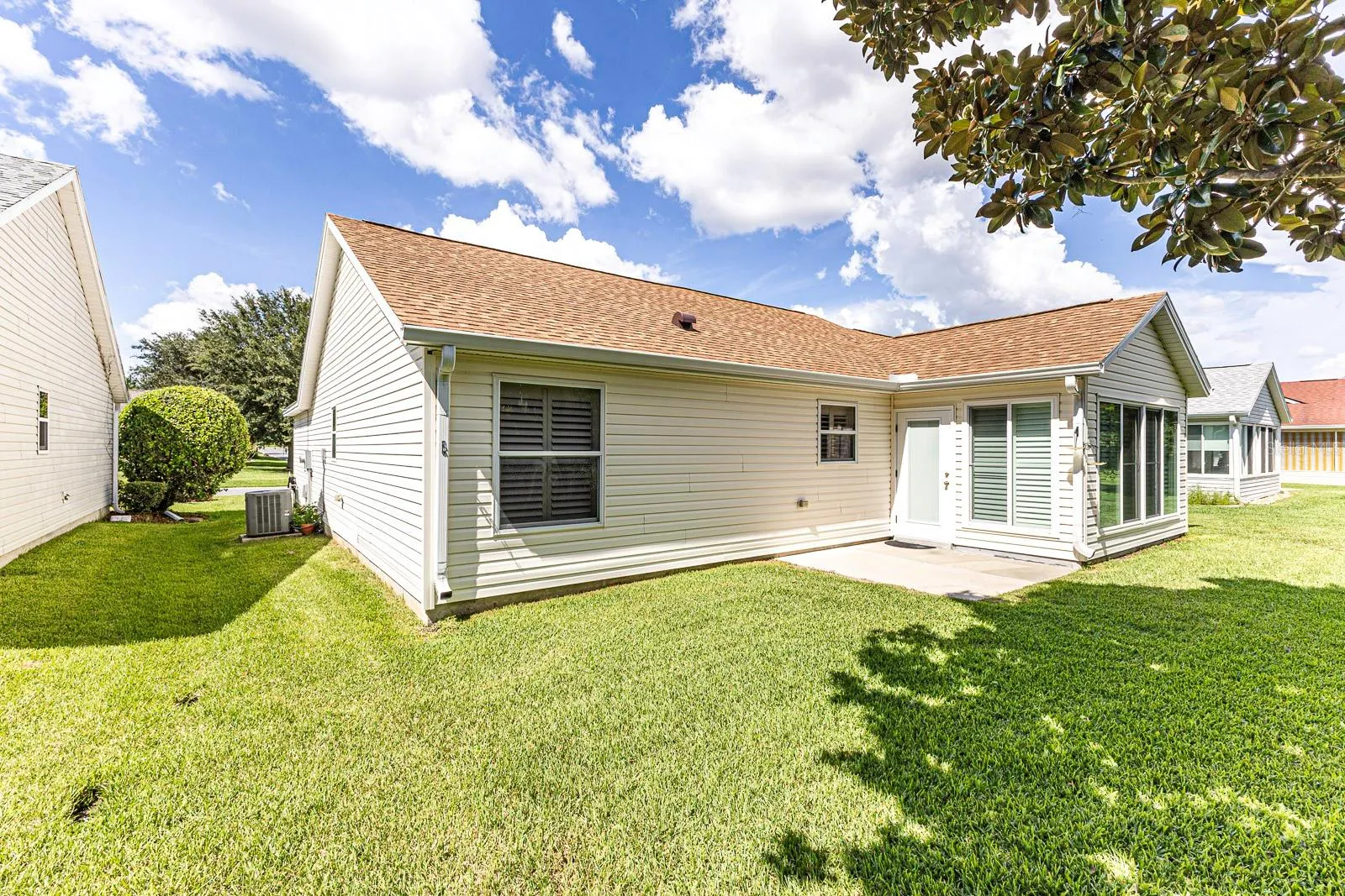 Back view of home