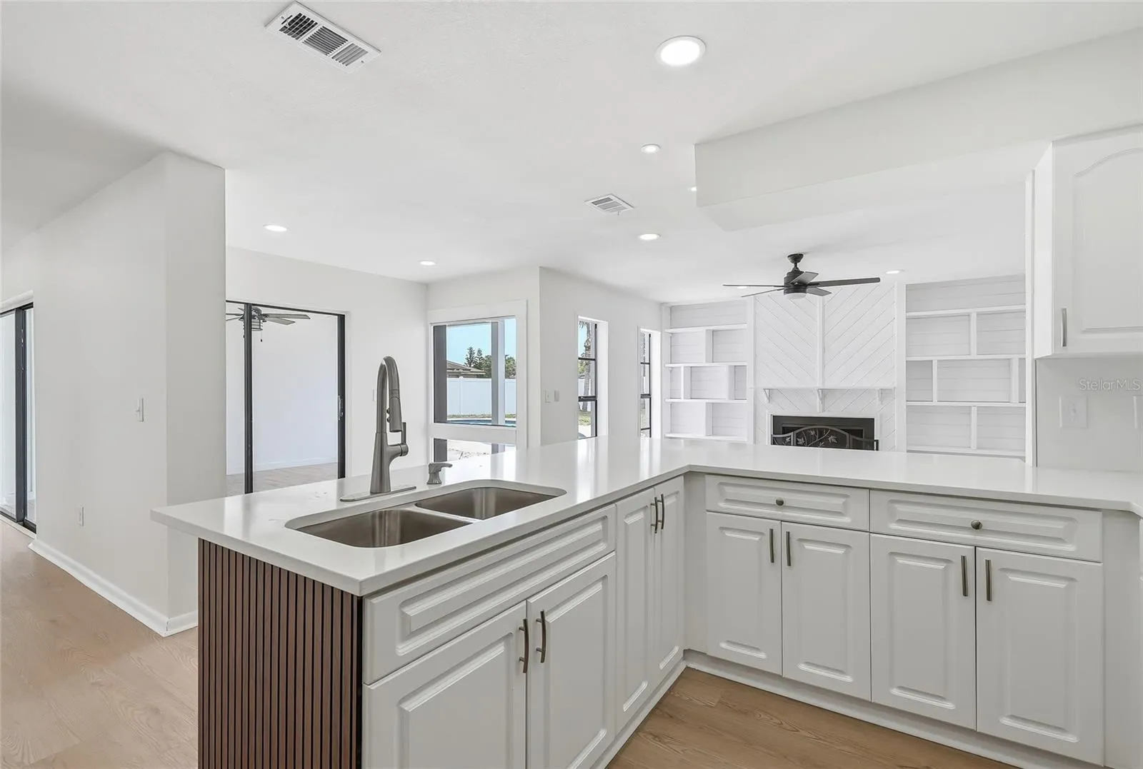 View of Kitchen, Dining and Family Room Combo