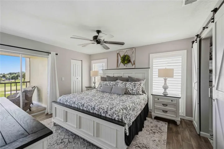 Primary suite offers generous proportions, dual exposures and an inviting connection to the lanai.