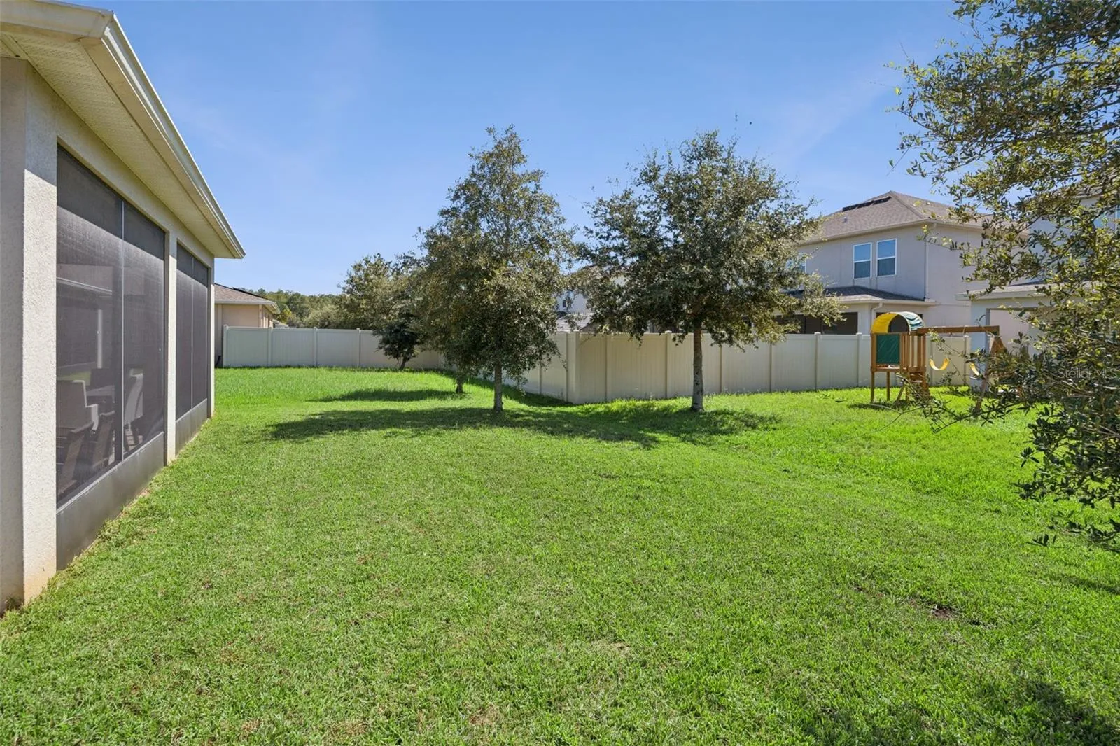 Lush Green Back Yard