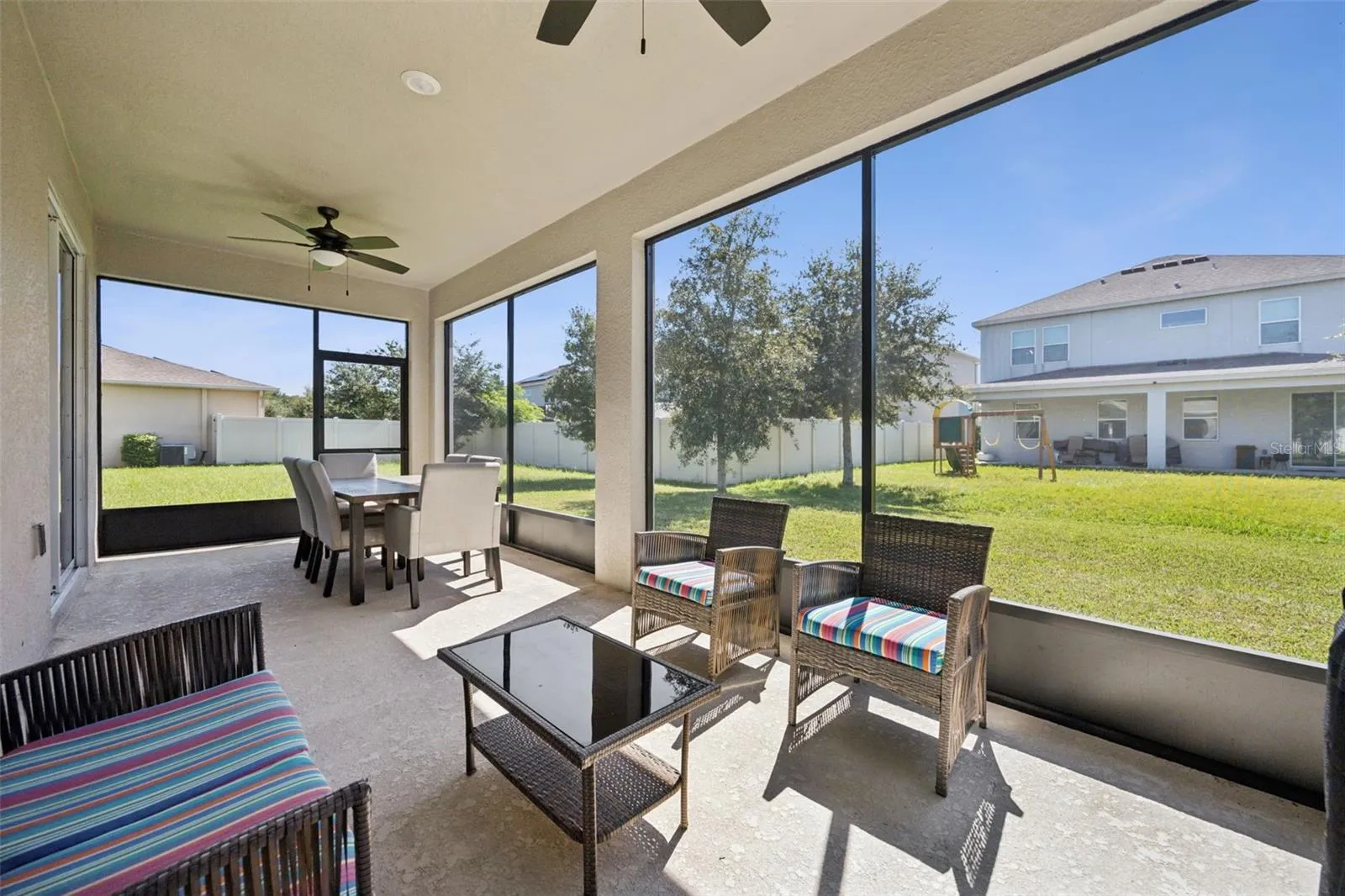 Lanai with Lighting &amp; Ceiling Fans