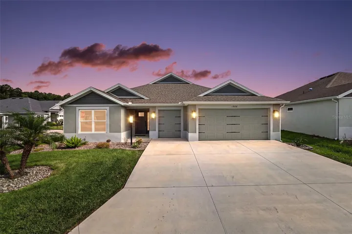 Twilight Front Elevation