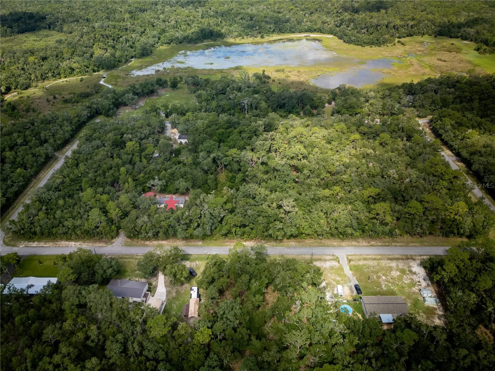 Aerial View with Marker