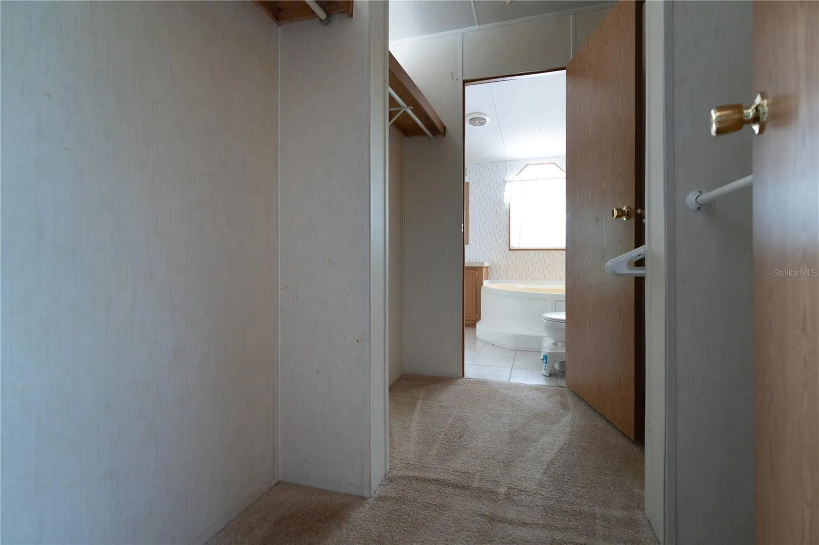 Primary Passthrough Closet between bathrooms