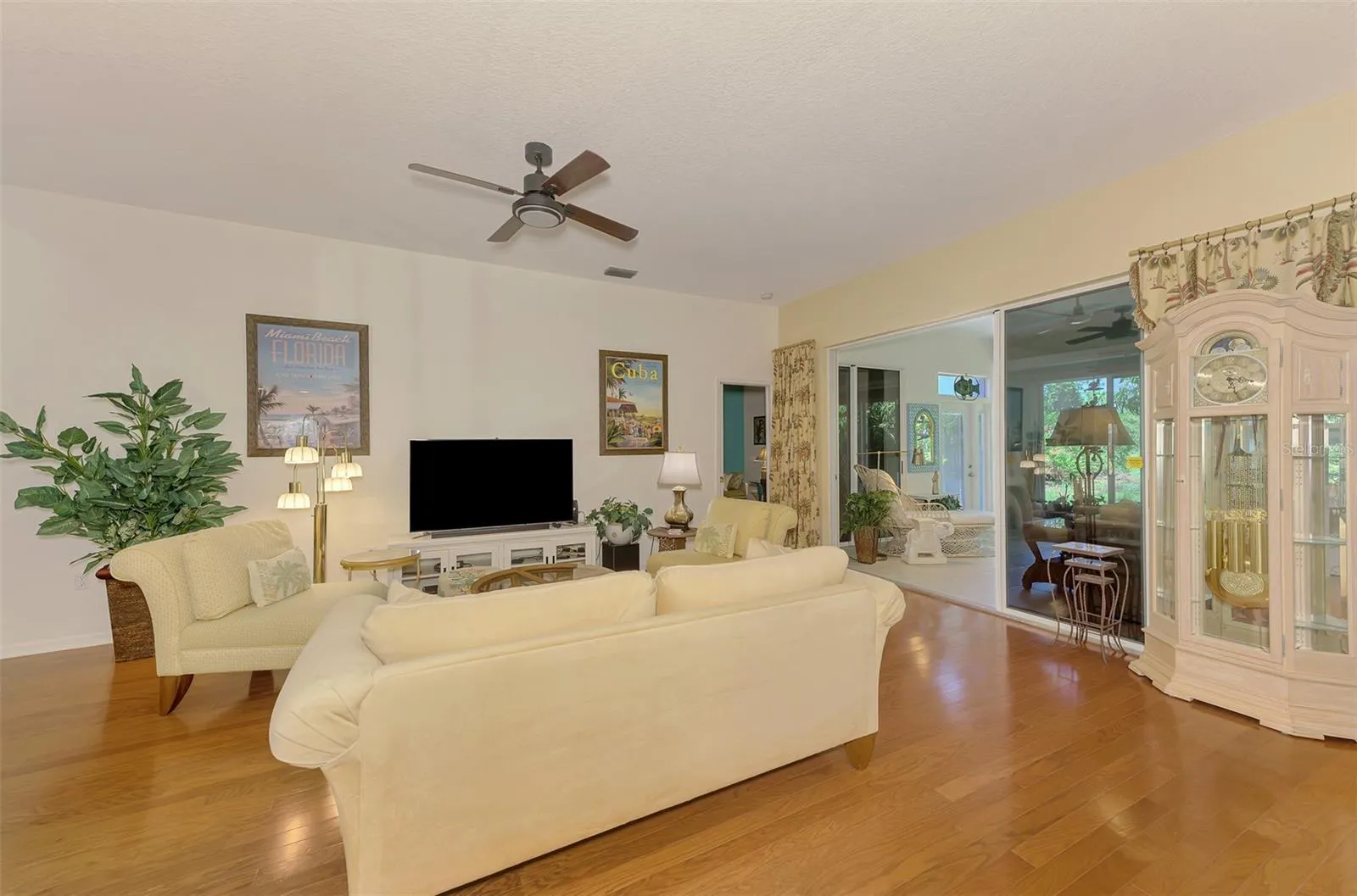 Living room hardwood floors