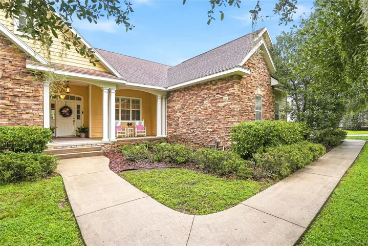 Sidewalk from driveway to front door