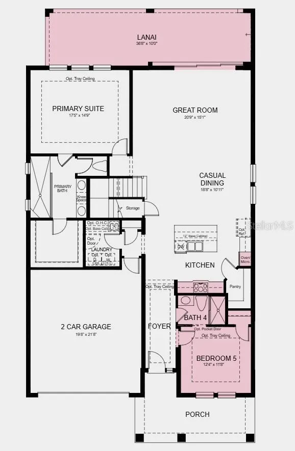 Floor 1 - Additional Highlights Include: whole house impact windows, 8' interior doors, and outdoor kitchen rough-in
