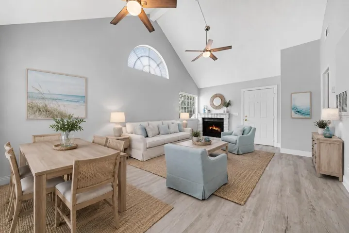 Virtually Staged Living/Dining Rooms