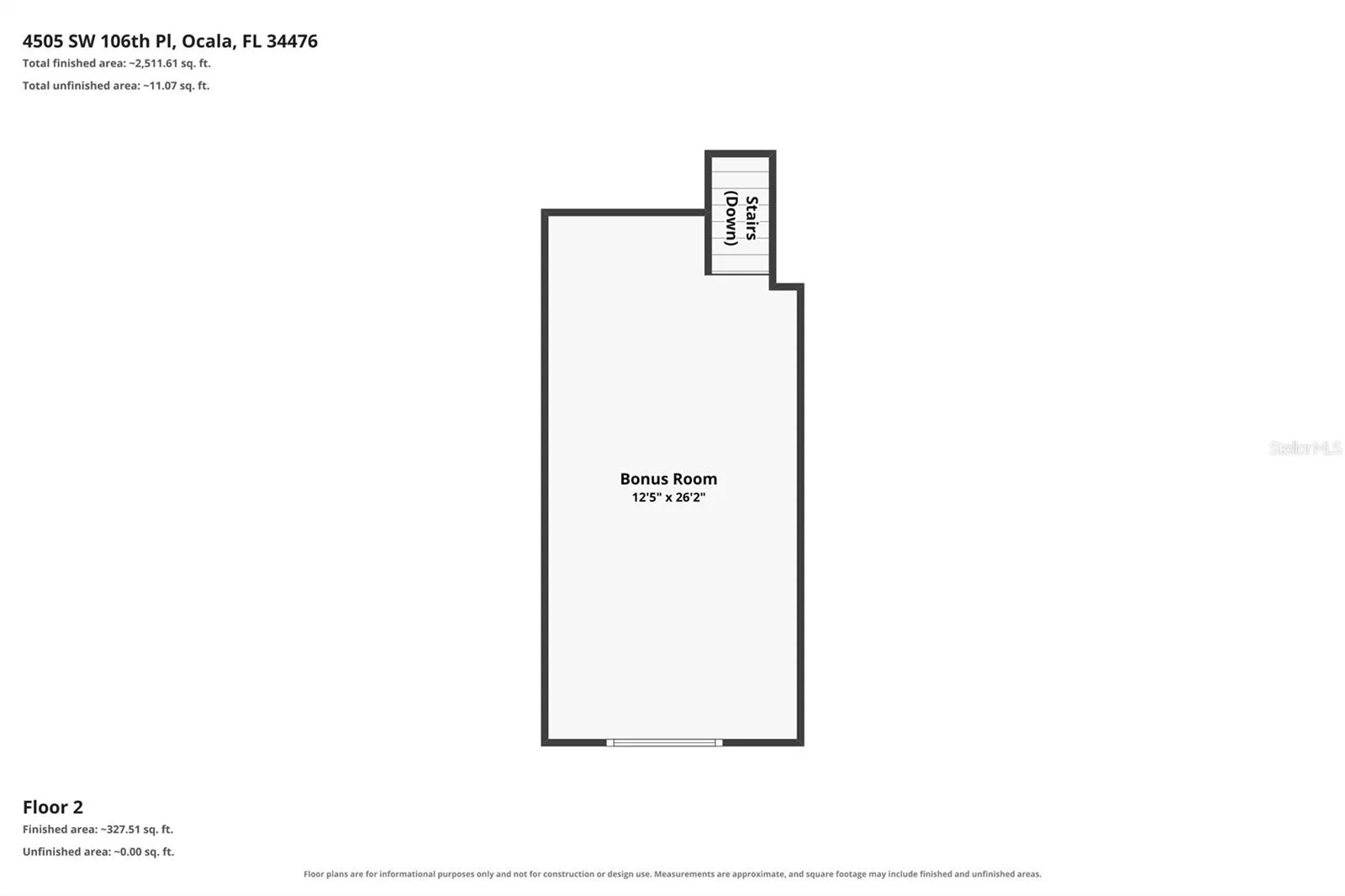 Bonus Room-Second Floor