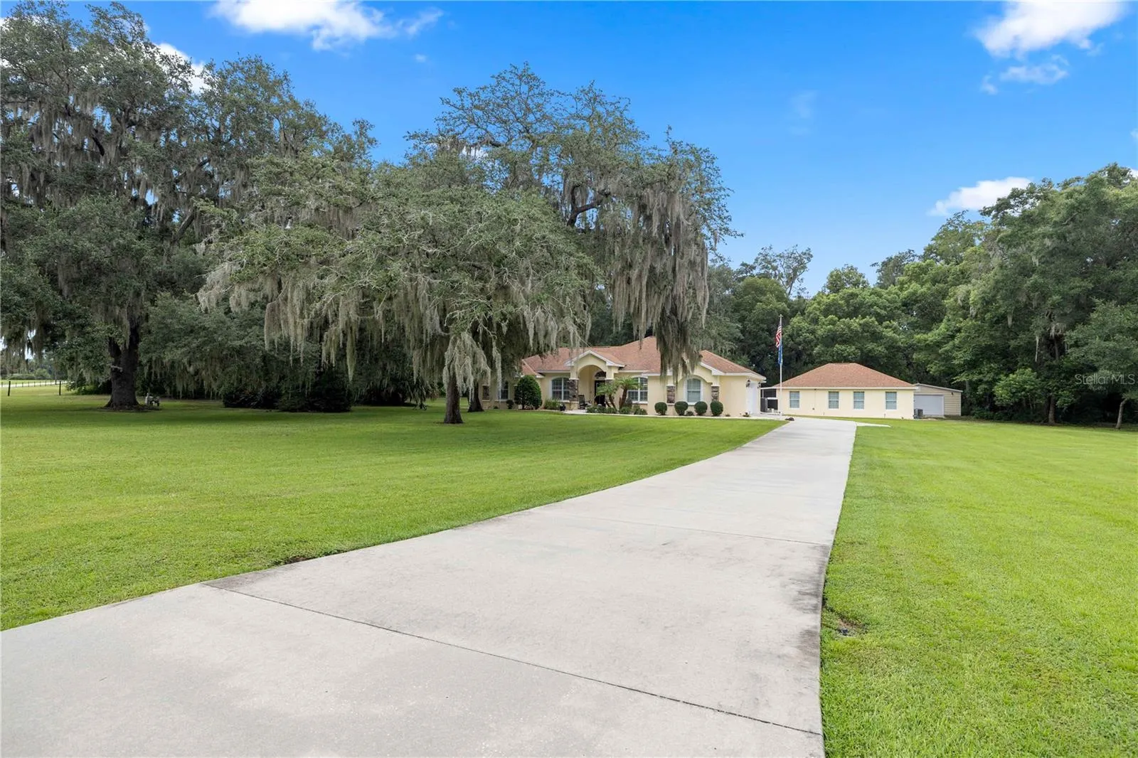 Extra long driveway