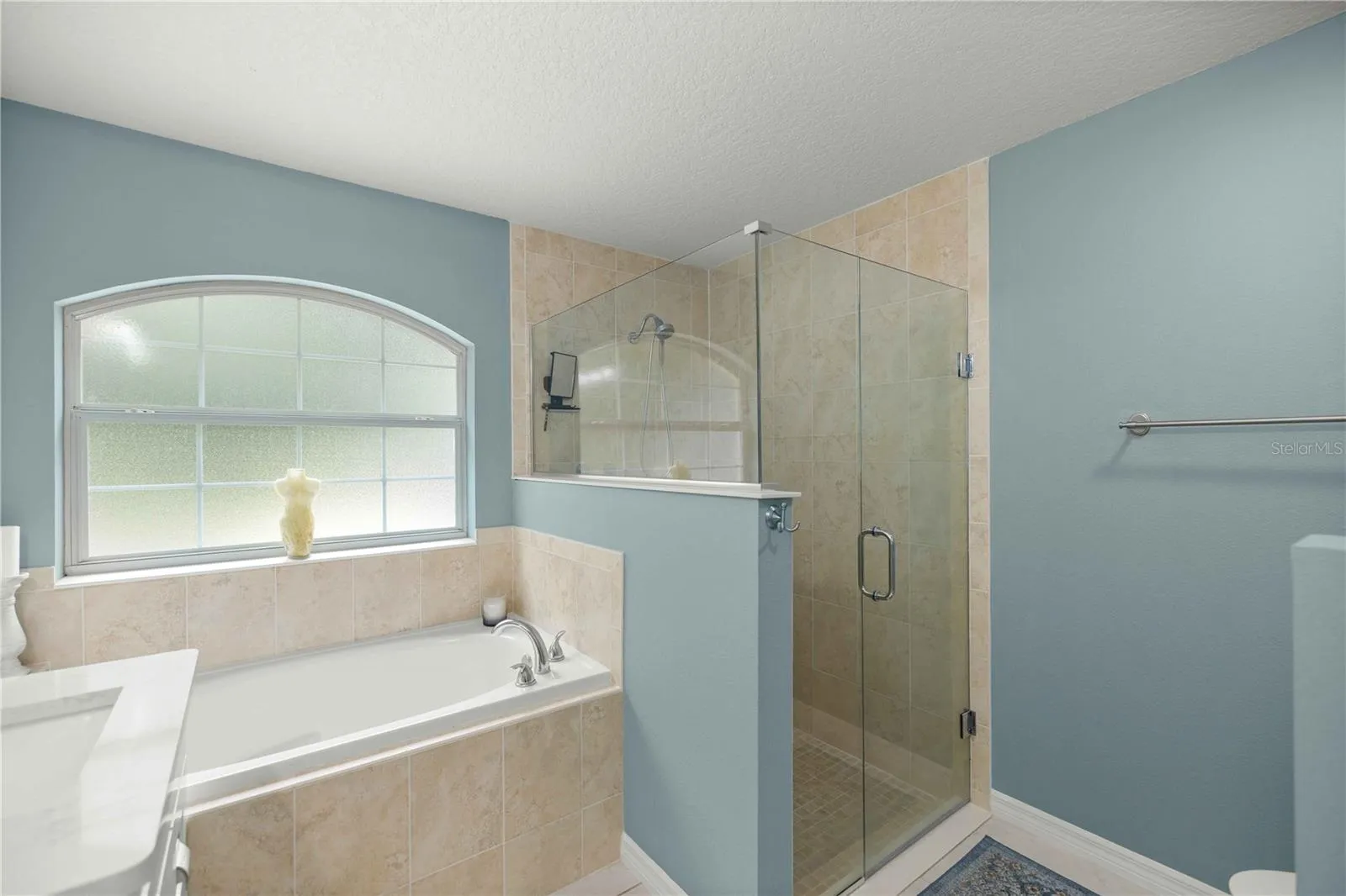 Primary bathroom spacious shower