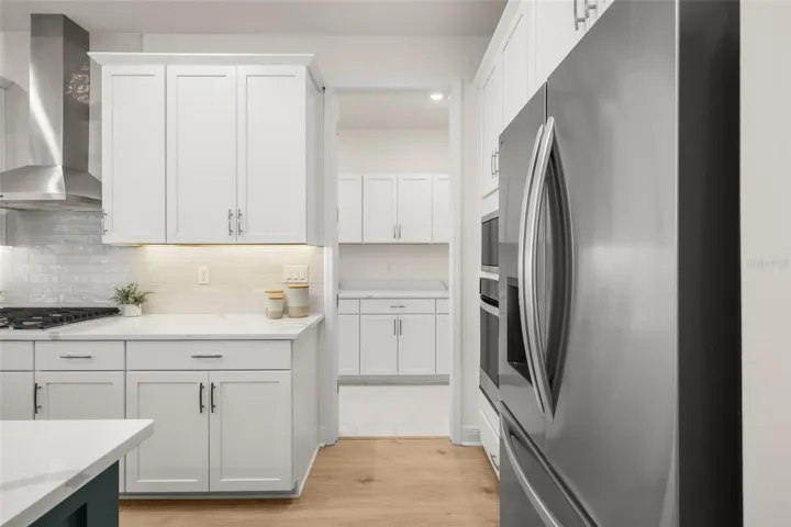 Kitchen with ample storage and countertop space