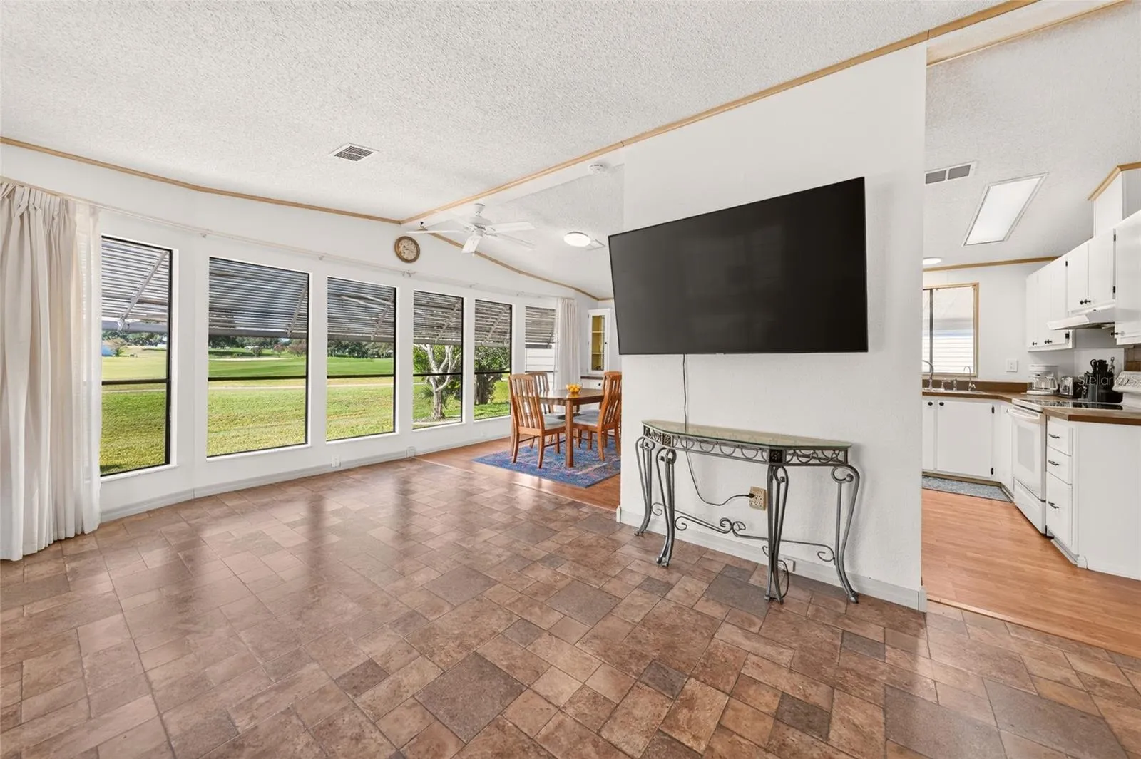 Living Room with Golf Course View
