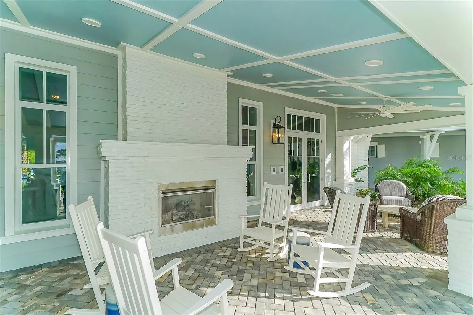 Outdoor fireplace - Gathering Place