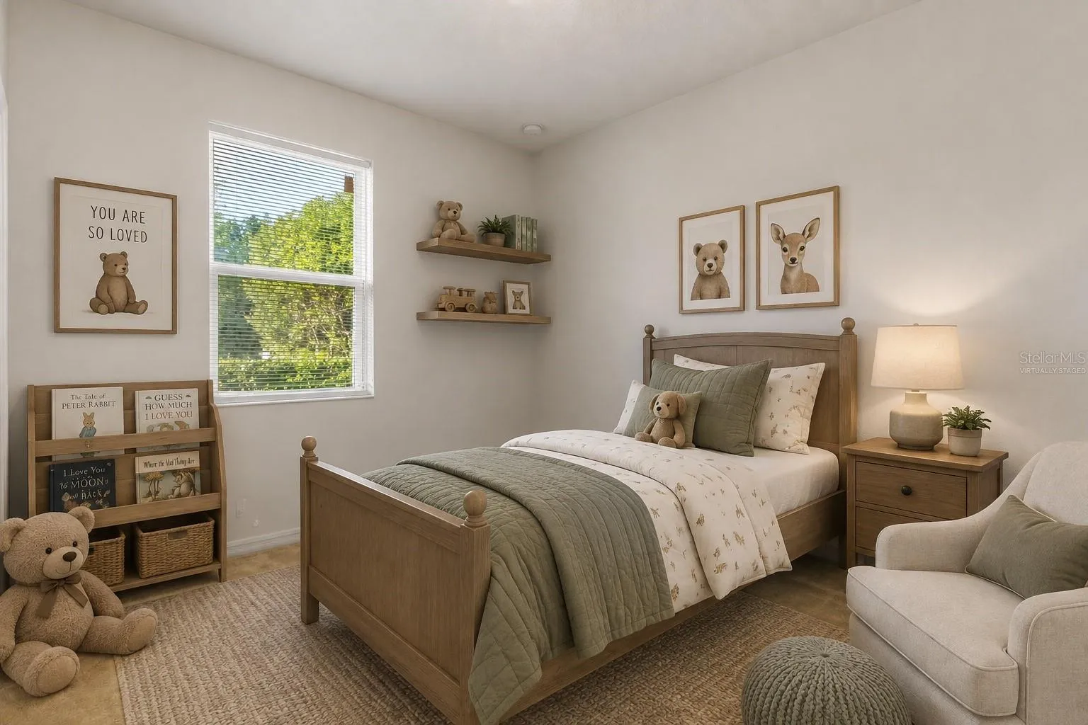 Bedroom 2: Virtually Staged