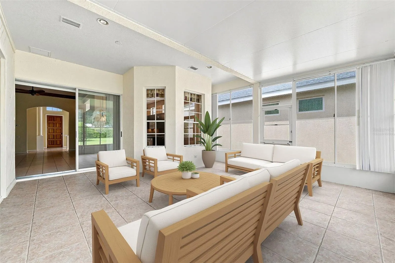 Virtually Staged Lanai