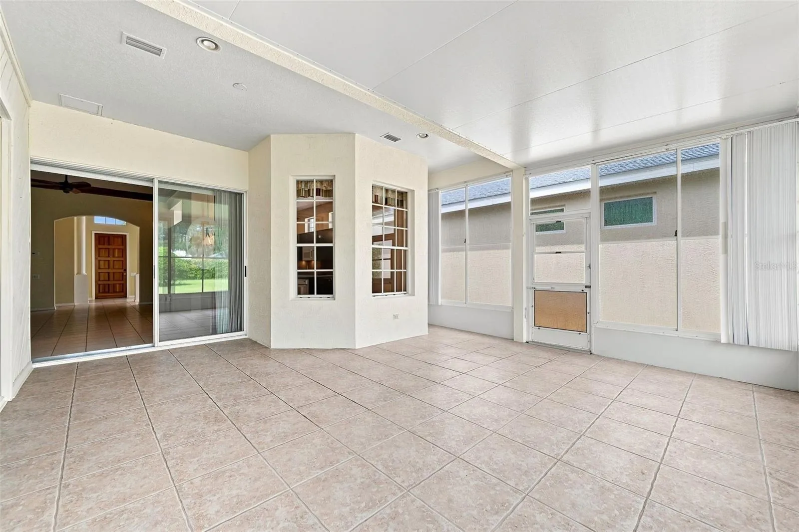 Ceramic Tile Floors in the  Lanai