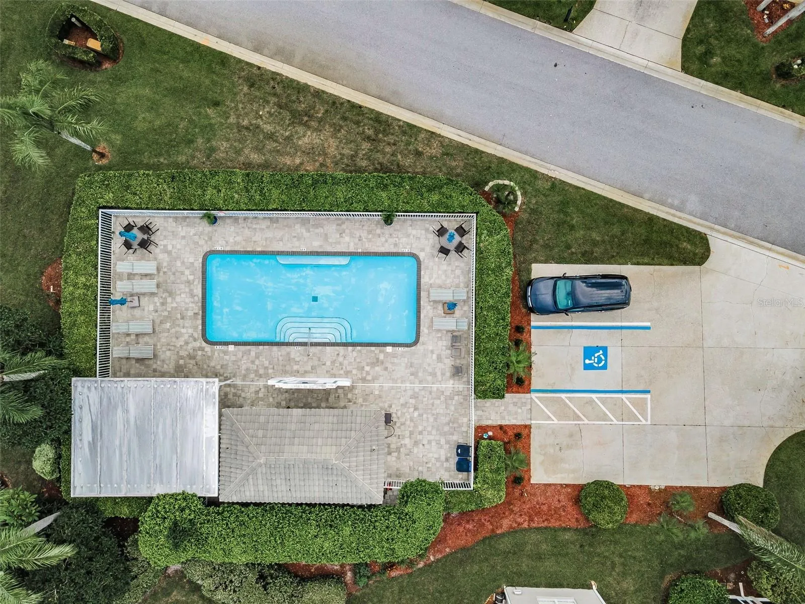 Aerial of the Community Pool