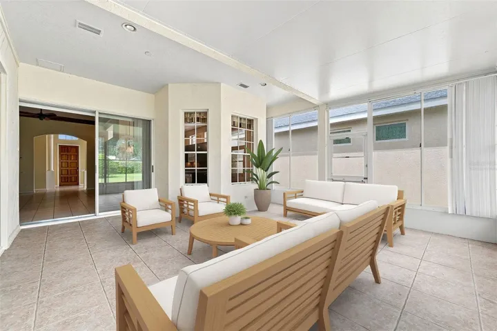 Virtually Staged Lanai