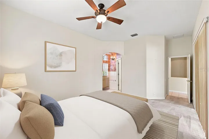 Virtually Staged Primary Suite