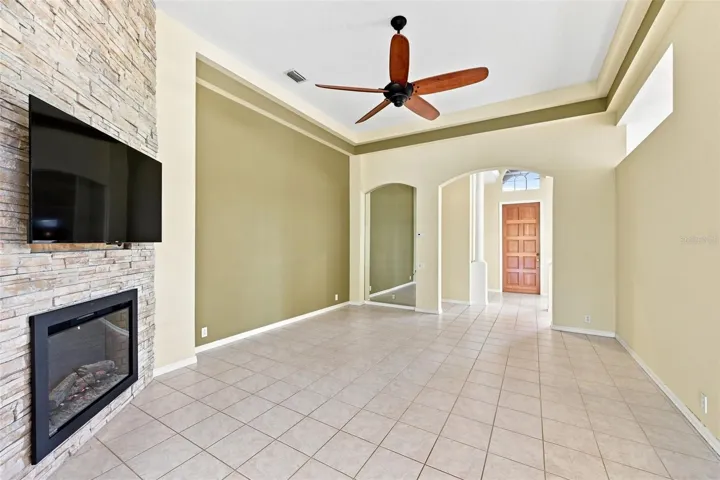 Family Room - Electric Fireplace