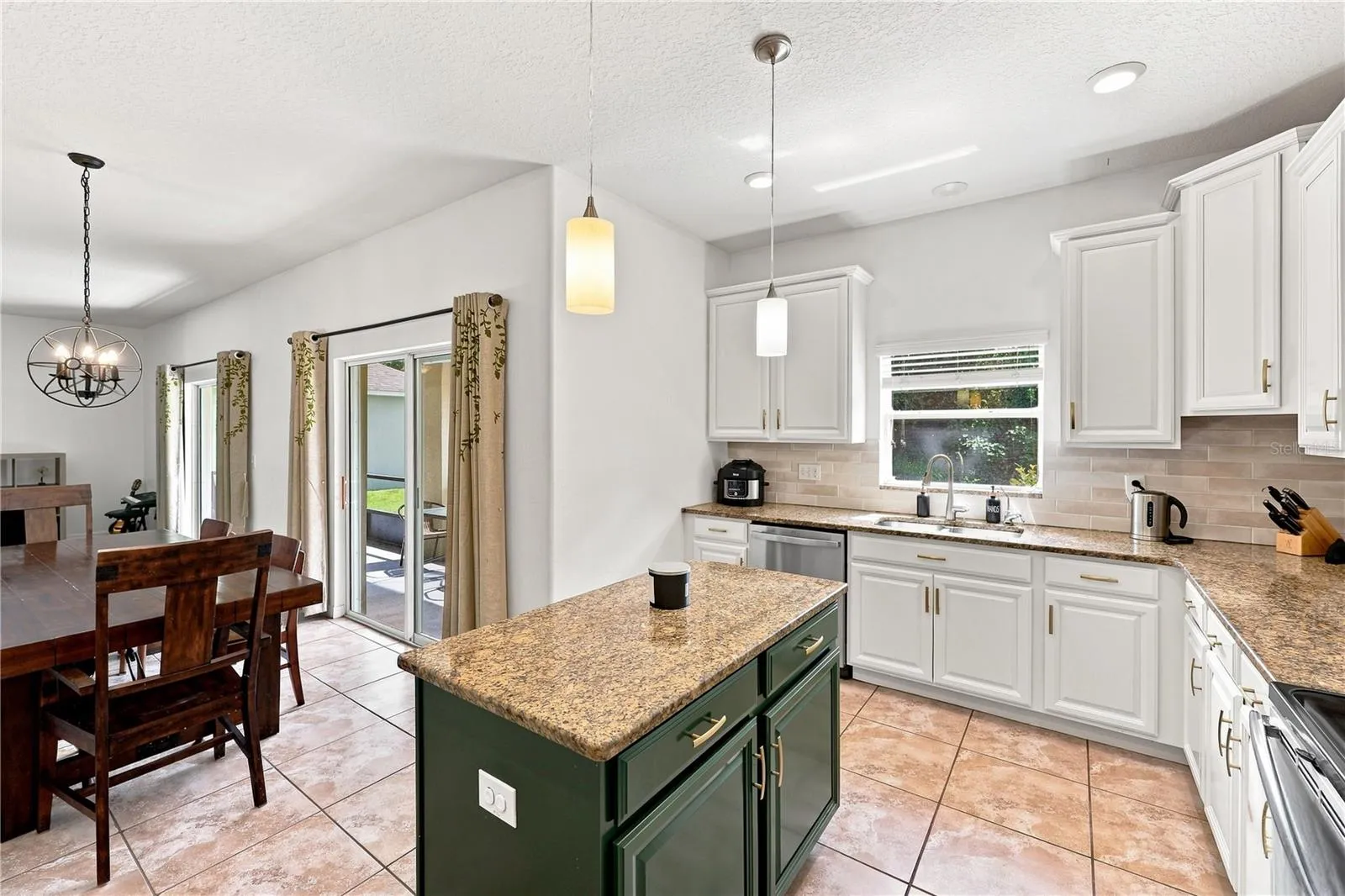 Rare kitchen window brings lots of light in