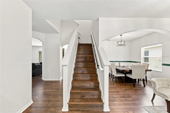 Stair flooring matching the ground floor, loft and more!