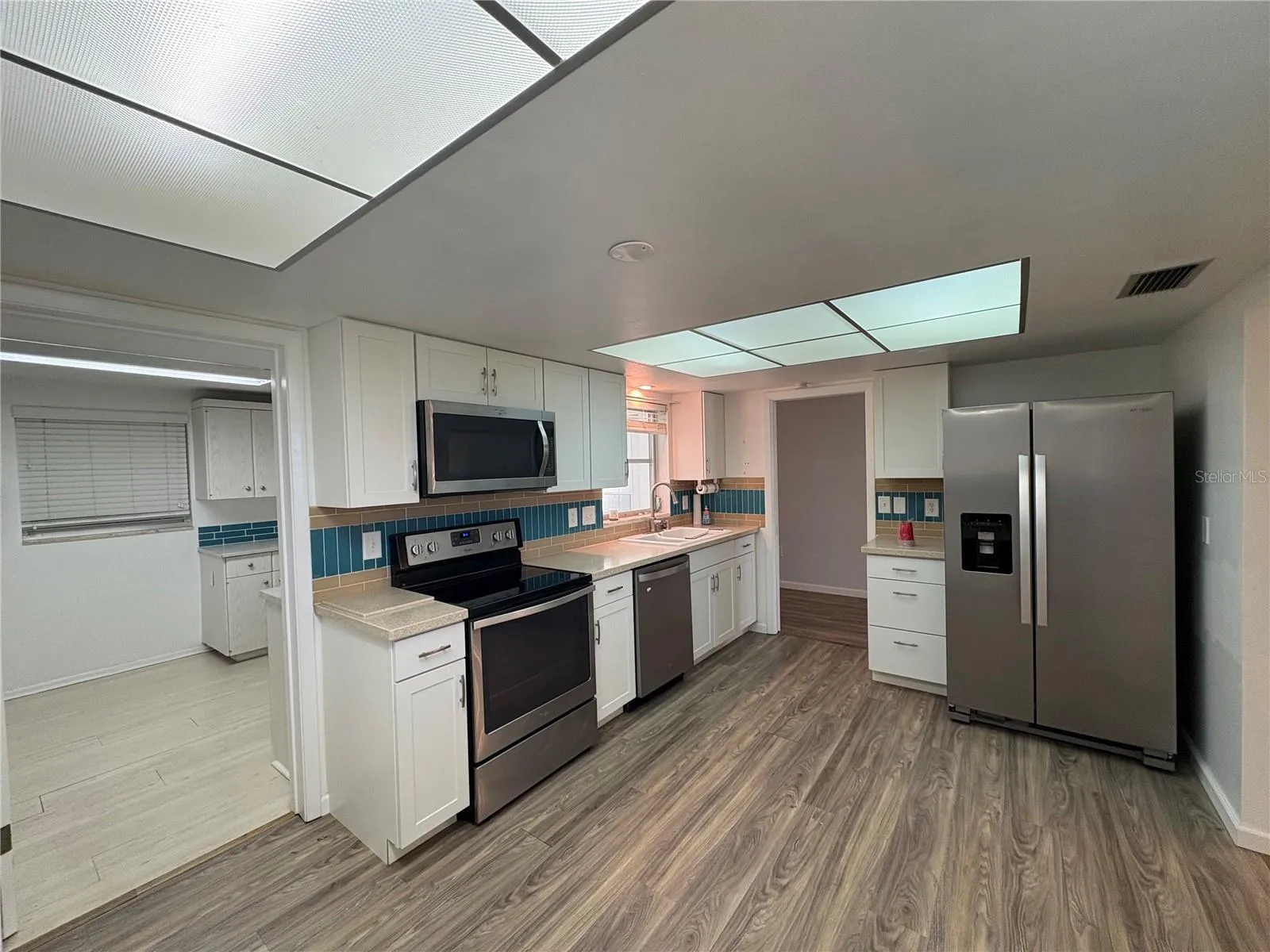 Kitchen into the Utility Room