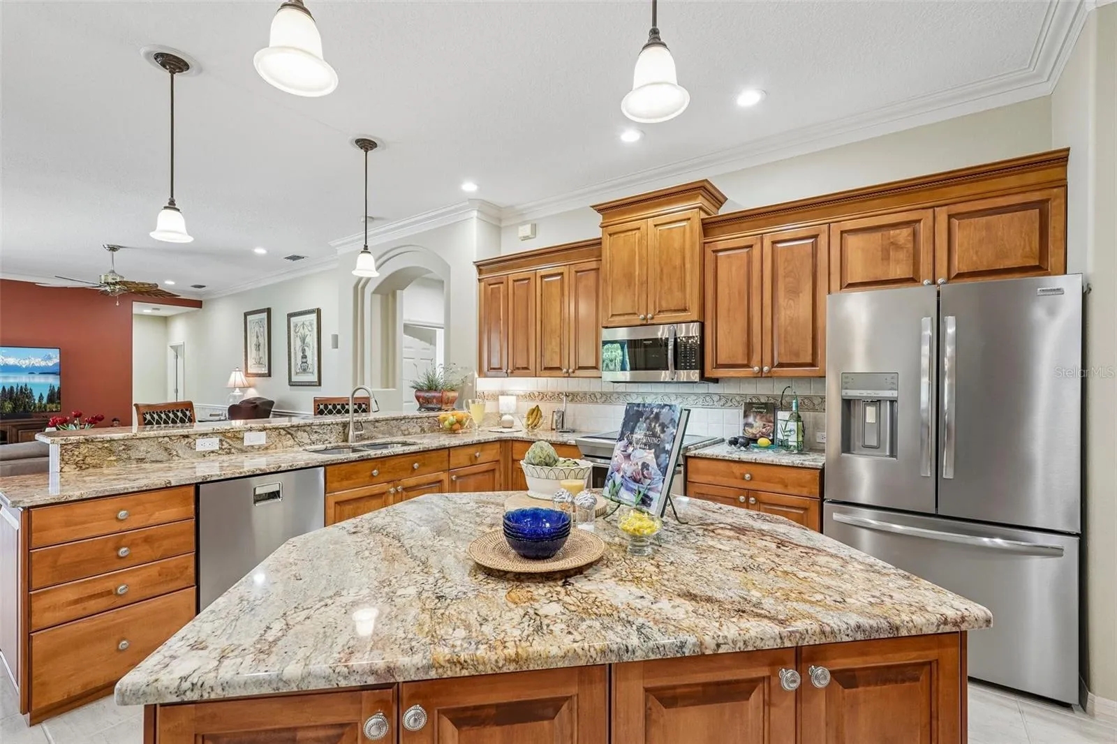 Large kitchen island