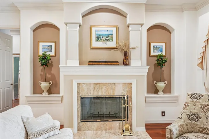 Wood fireplace